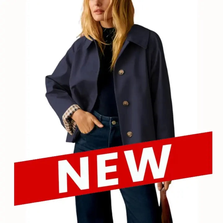 Womens Cropped Trench Coat